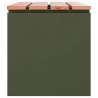 Ławka ogrodowa oliwkowy 100 x 40 x 43 cm Stal