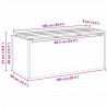 Ławka ogrodowa oliwkowy 100 x 40 x 43 cm Stal