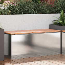 Ławka ogrodowa Srebrny 100 x 40 x 43 cm stal nierdzewna