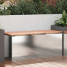 Ławka ogrodowa Srebrny 100 x 40 x 43 cm stal nierdzewna