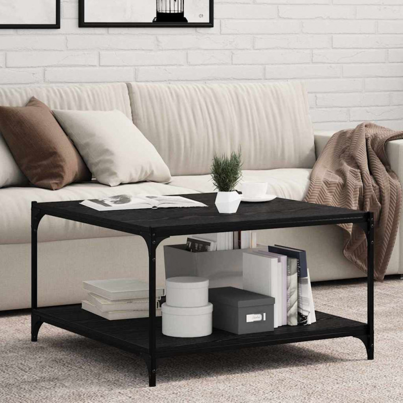 Półka na książki 4 pcs Czarny 80 x 40 x 1,5 cm