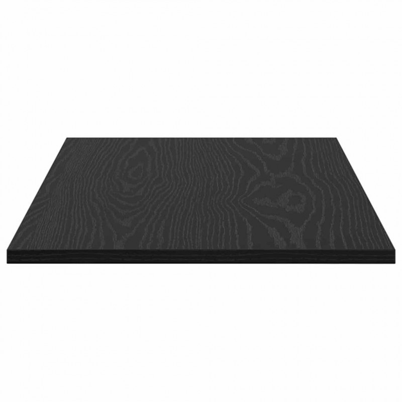 Półka na książki 4 pcs Czarny 80 x 40 x 1,5 cm