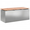 Ławka ogrodowa Srebrny 100 x 40 x 43 cm Stal galwanizowana