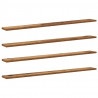 Półka na książki 4 pcs Brązowy 100 x 10 x 1,5 cm