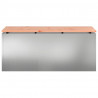 Ławka ogrodowa Srebrny 100 x 40 x 43 cm Stal galwanizowana