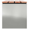 Ławka ogrodowa Srebrny 100 x 40 x 43 cm Stal galwanizowana