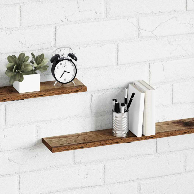 Półka na książki 4 pcs Brązowy 100 x 10 x 1,5 cm