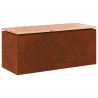 Ławka ogrodowa Rdzawy 100 x 40 x 43 cm stal kortenowska