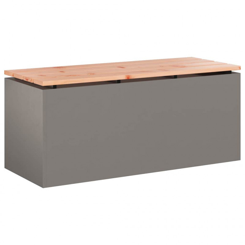 Ławka ogrodowa Rdzawy 100 x 40 x 43 cm stal kortenowska