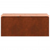 Ławka ogrodowa Rdzawy 100 x 40 x 43 cm stal kortenowska