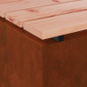 Ławka ogrodowa Rdzawy 100 x 40 x 43 cm stal kortenowska