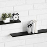 Półka na książki 4 pcs Czarny 100 x 10 x 1,5 cm