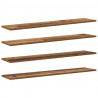 Półka na książki 4 pcs Brązowy 100 x 20 x 1,5 cm