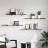 Półka na książki 4 pcs Brązowy 100 x 20 x 1,5 cm