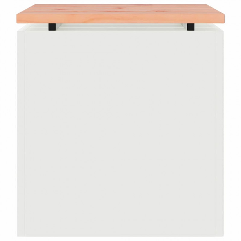 Ławka ogrodowa Biały 40 x 40 x 43 cm Stal