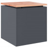 Ławka ogrodowa Antracyt 40 x 40 x 43 cm Stal
