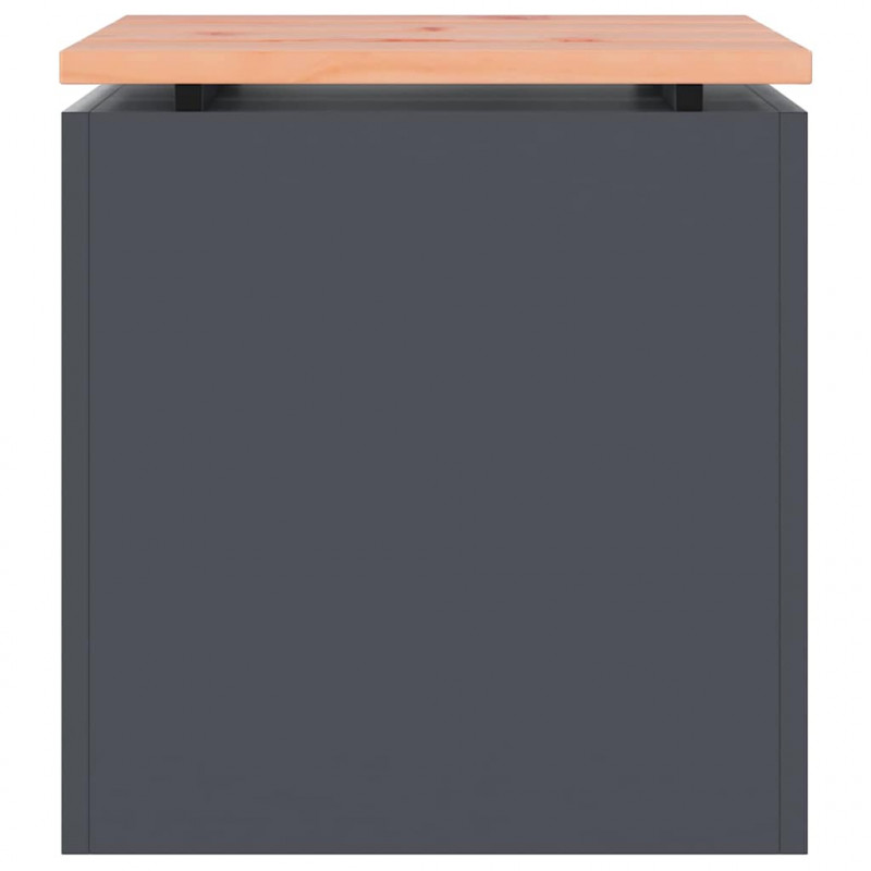 Ławka ogrodowa Antracyt 40 x 40 x 43 cm Stal