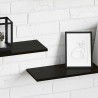 Półka na książki 4 pcs Czarny 100 x 20 x 1,5 cm