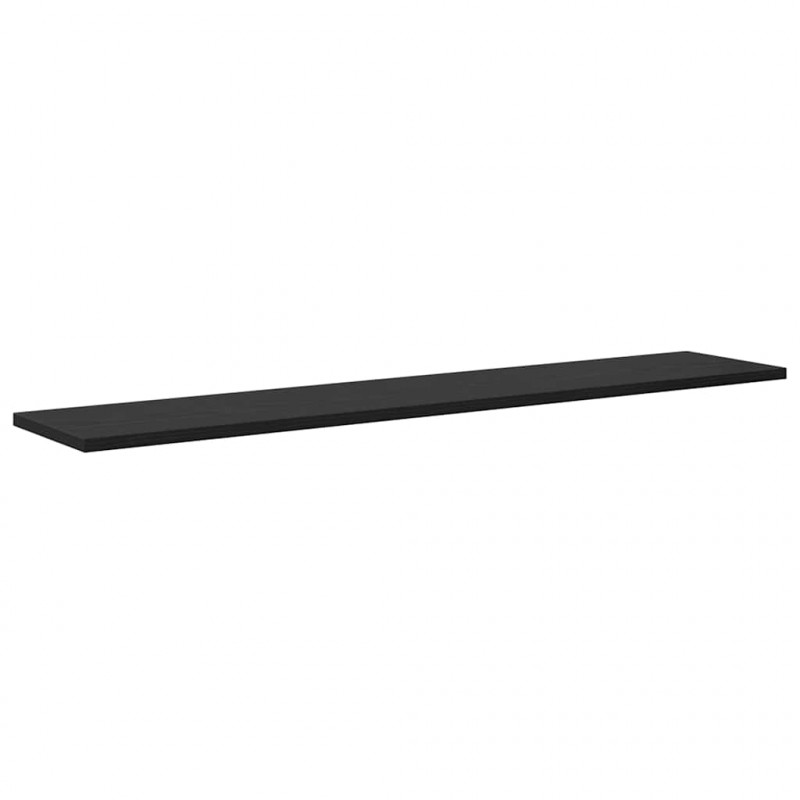 Półka na książki 4 pcs Czarny 100 x 20 x 1,5 cm
