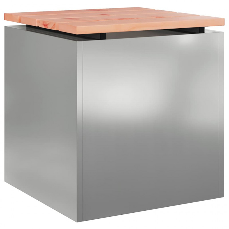 Ławka ogrodowa Srebrny 40 x 40 x 43 cm Stal galwanizowana