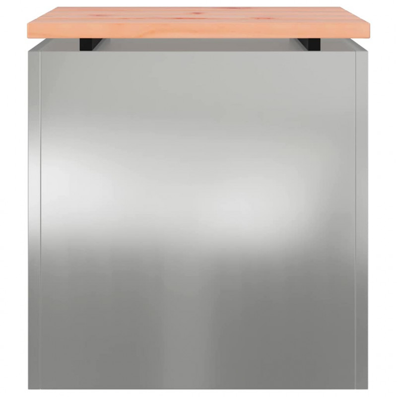 Ławka ogrodowa Srebrny 40 x 40 x 43 cm Stal galwanizowana