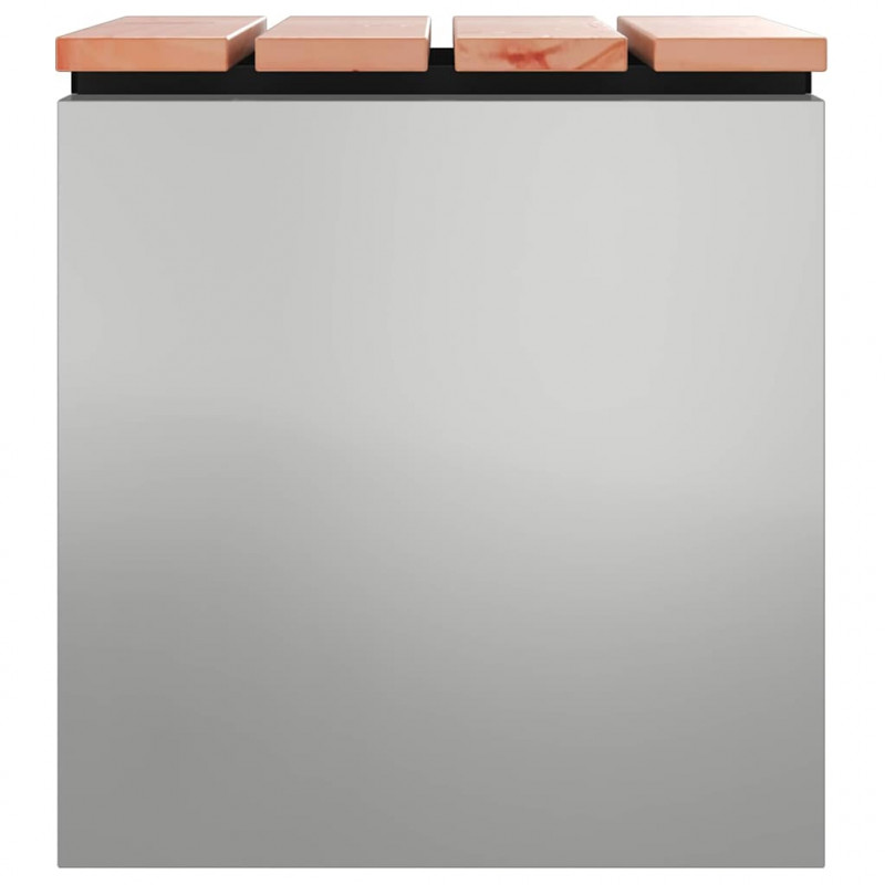 Ławka ogrodowa Srebrny 40 x 40 x 43 cm Stal galwanizowana