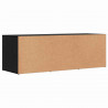 Ławka na buty z półką Czarny Dąb 102 x 35 x 35 cm