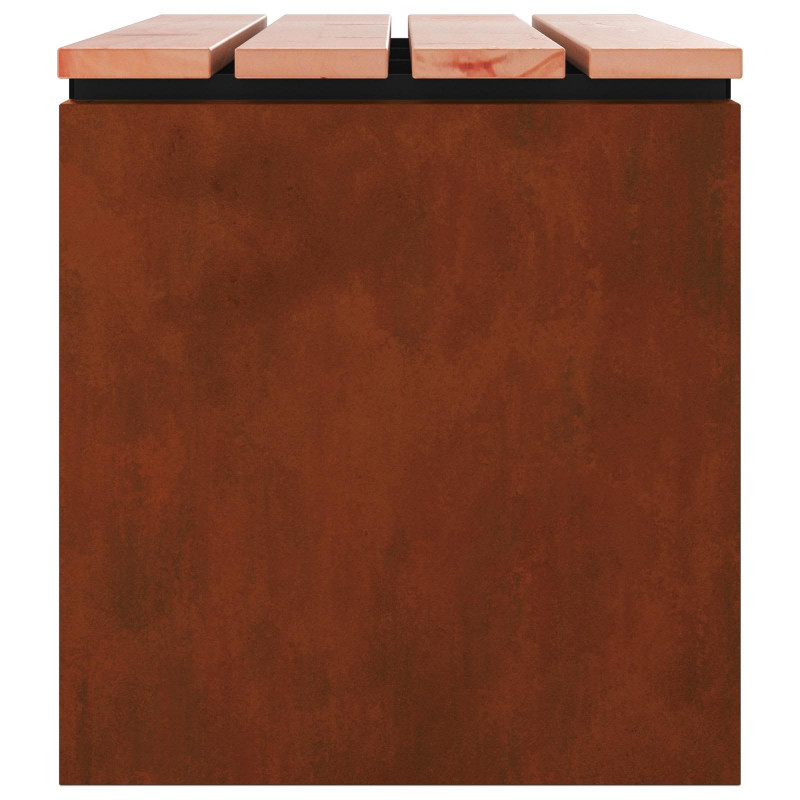 Ławka ogrodowa Rdzawy 40 x 40 x 43 cm stal kortenowska