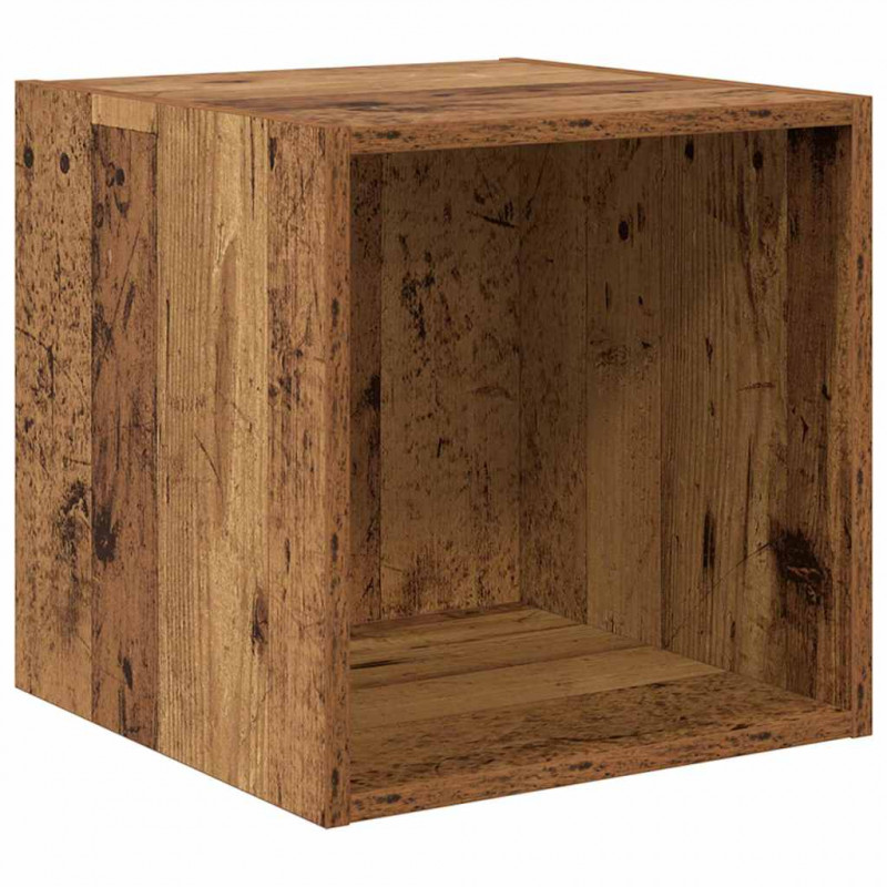 Szafka ścienna z półką 2 pcs Stare drewno 37 x 37 x 37 cm