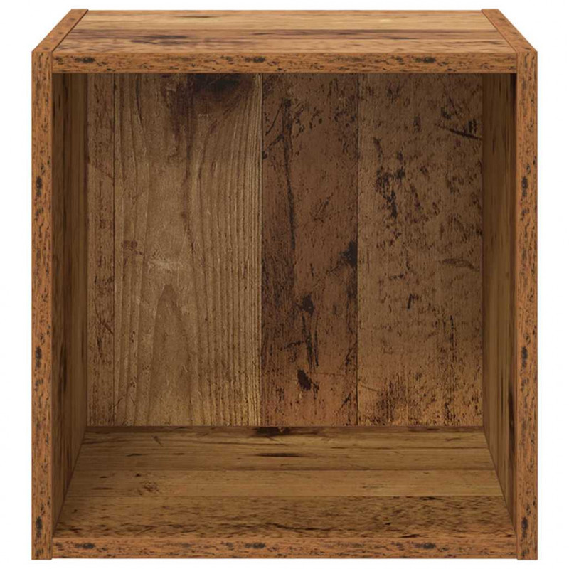 Szafka ścienna z półką 2 pcs Stare drewno 37 x 37 x 37 cm