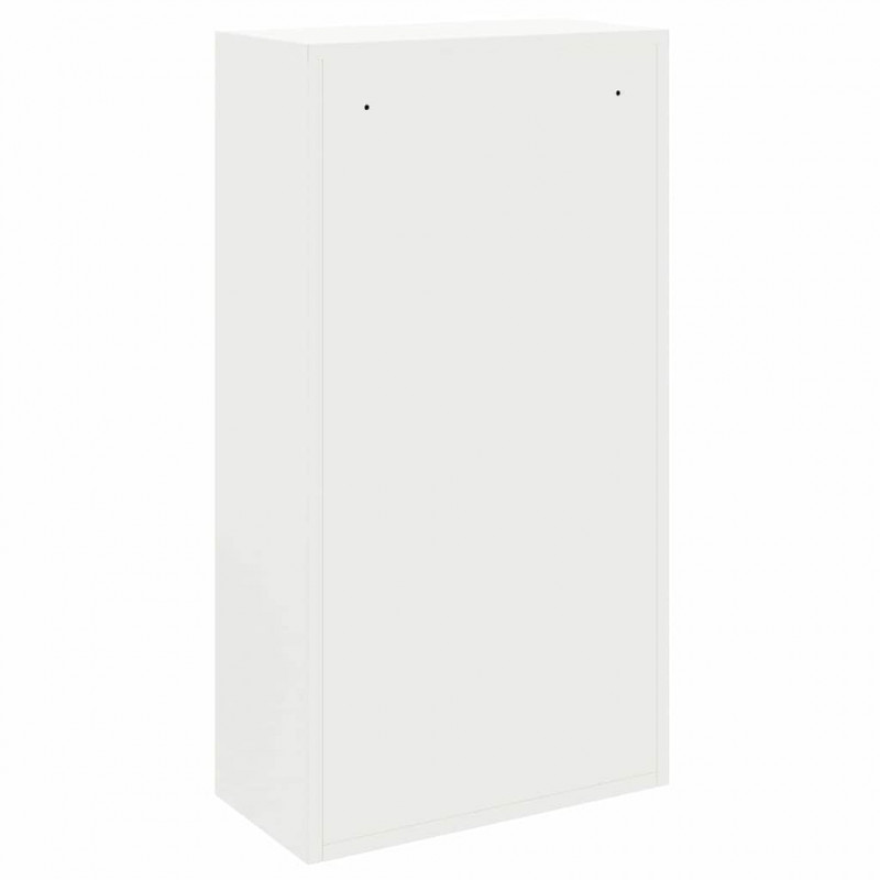 Skrzynka na przesyłki z drzwiami Biały 44 x 22 x 82 cm Stal