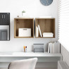 Szafka ścienna z półką 2 pcs Dąb rzemieślniczy 37 x 37 x 37 cm