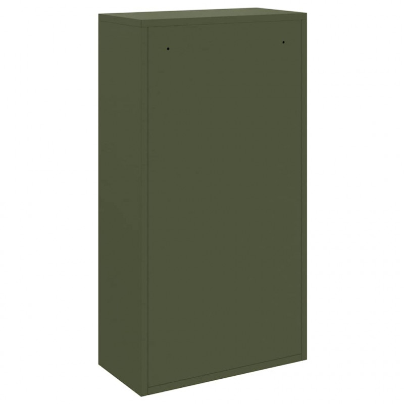 Skrzynka na przesyłki Zielony oliwkowy 44 x 22 x 82 cm Stal