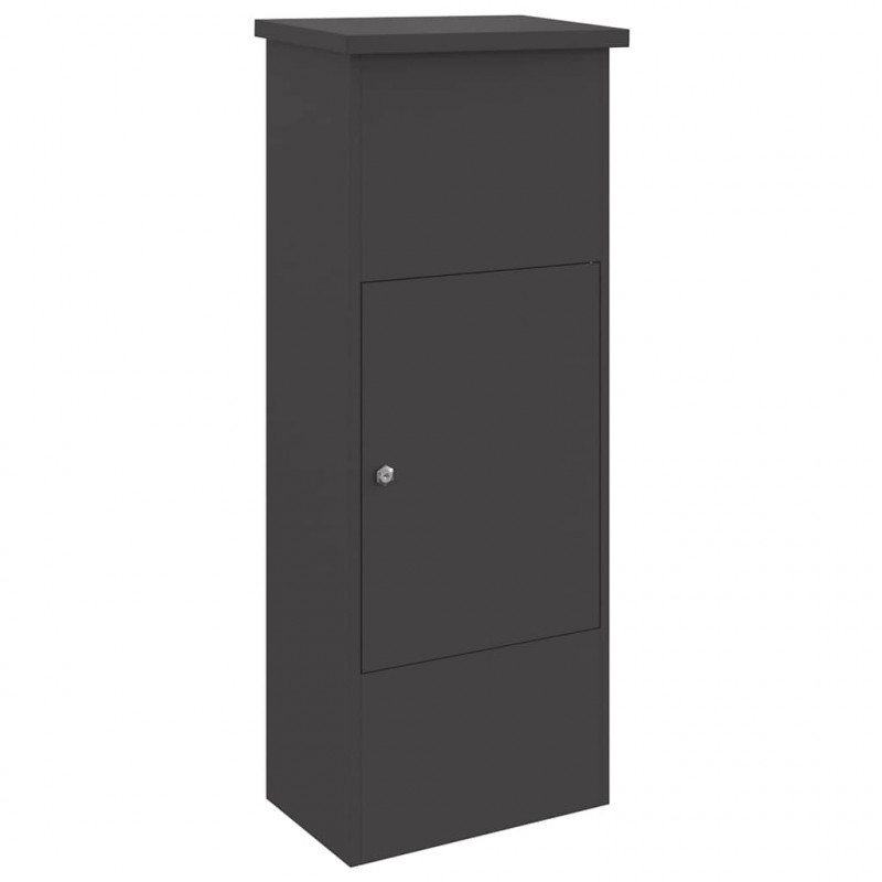 Skrzynka na przesyłki Czarny 44,5 x 29 x 110,5 cm Stal