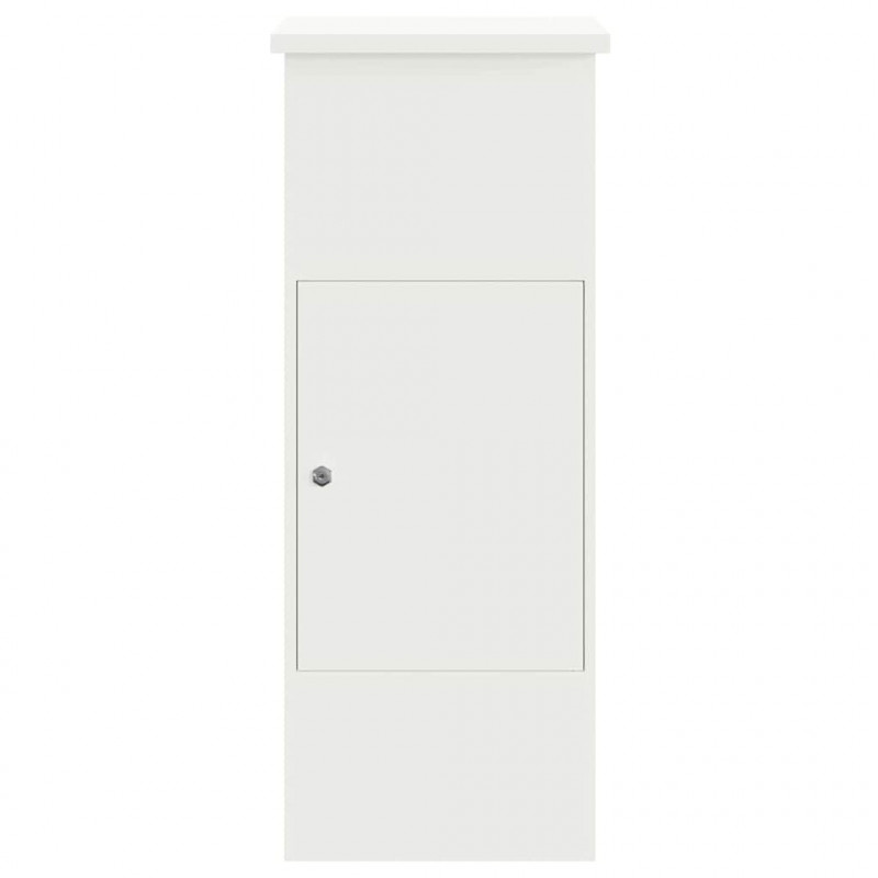 Skrzynka na przesyłki Z blokadą Biały 44,5 x 29 x 110,5 cm Stal