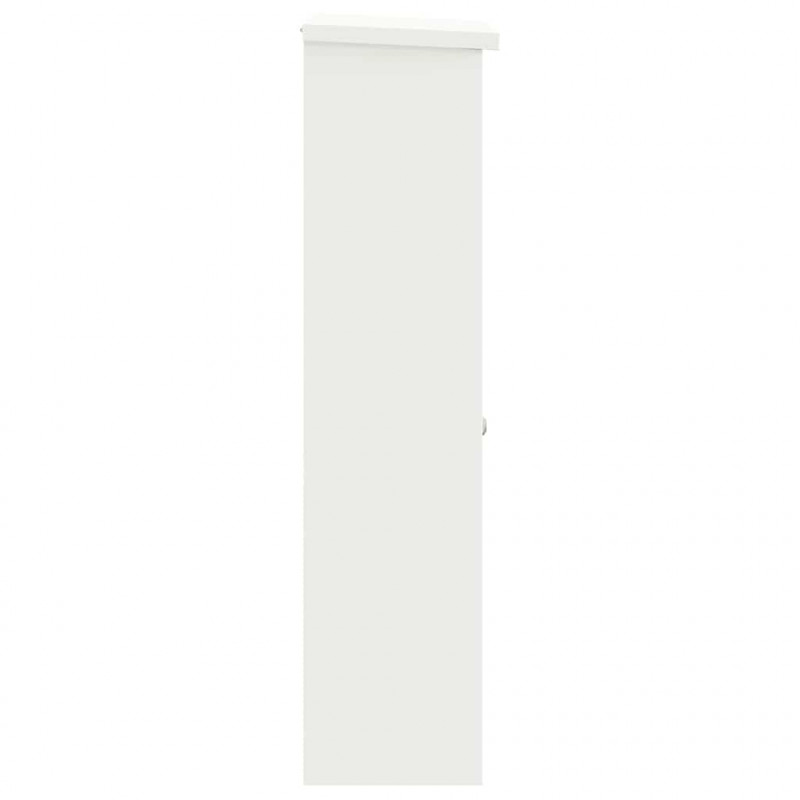 Skrzynka na przesyłki Z blokadą Biały 44,5 x 29 x 110,5 cm Stal