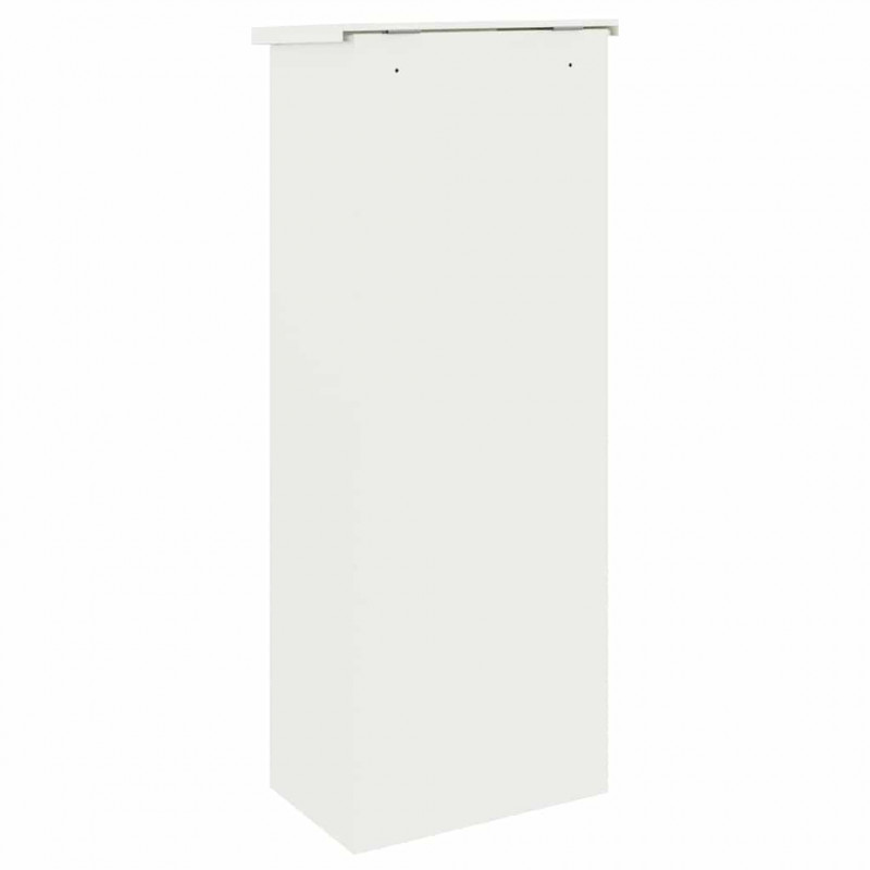 Skrzynka na przesyłki Z blokadą Biały 44,5 x 29 x 110,5 cm Stal