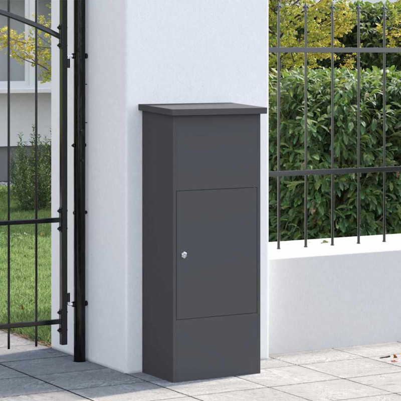 Skrzynka na przesyłki Antracyt 44,5 x 29 x 110,5 cm Stal