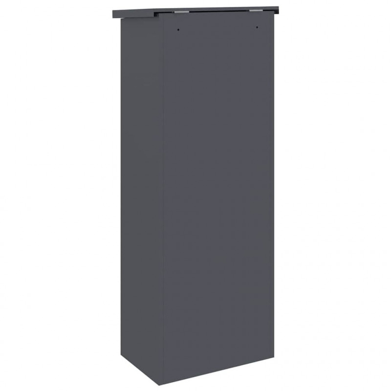 Skrzynka na przesyłki Antracyt 44,5 x 29 x 110,5 cm Stal