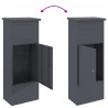 Skrzynka na przesyłki Antracyt 44,5 x 29 x 110,5 cm Stal