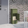 Skrzynka na przesyłki oliwkowy 44,5 x 29 x 110,5 cm Stal