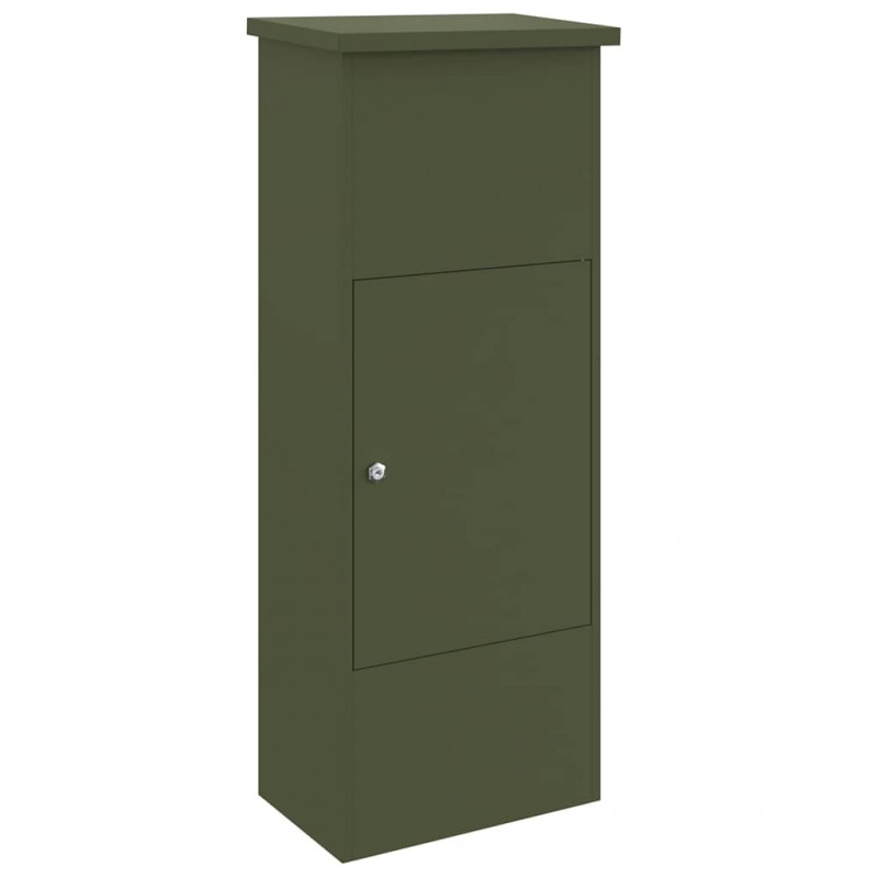 Skrzynka na przesyłki oliwkowy 44,5 x 29 x 110,5 cm Stal