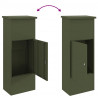 Skrzynka na przesyłki oliwkowy 44,5 x 29 x 110,5 cm Stal