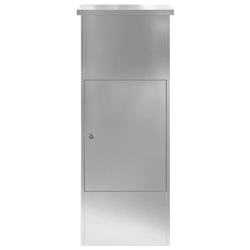 Skrzynka na przesyłki z drzwiami Czarny 44,5 x 29 x 110,5 cm