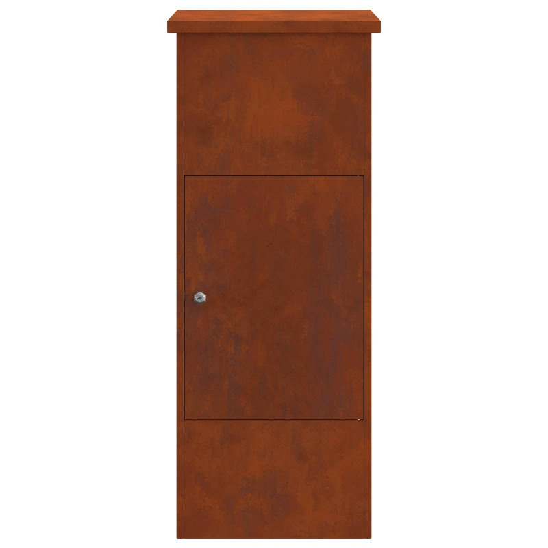 Skrzynka na przesyłki z drzwiami Rdzawy 44,5 x 29 x 110,5 cm