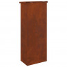 Skrzynka na przesyłki z drzwiami Rdzawy 44,5 x 29 x 110,5 cm