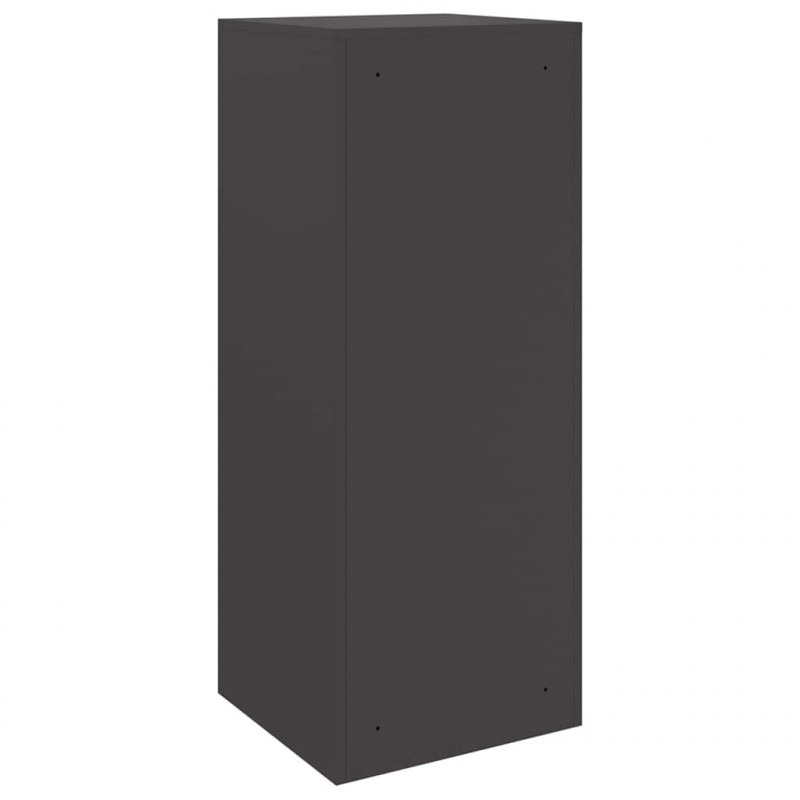 Skrzynka na przesyłki z drzwiami Czarny 41 x 38 x 103 cm Stal