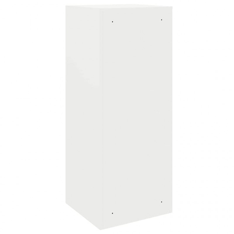 Skrzynka na przesyłki z drzwiami Biały 41 x 38 x 103 cm Stal