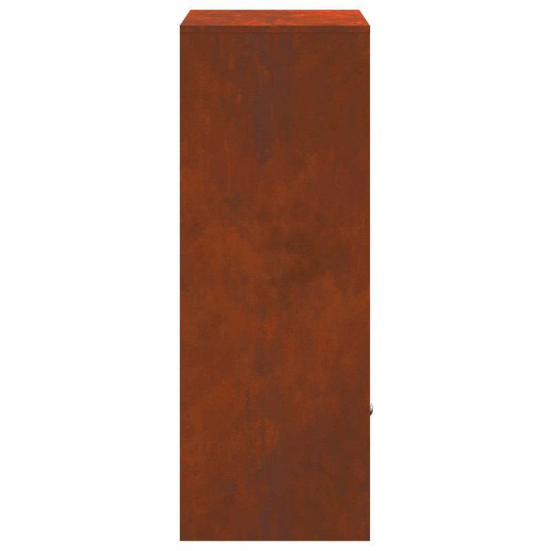 Skrzynka na przesyłki z przechowywaniem Rdzawy 41 x 38 x 103 cm