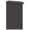 Skrzynka na przesyłki z drzwiami Czarny 47.5 x 38 x 59 cm Stal